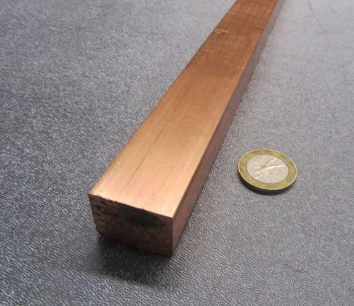 182 Copper Bar 3/4″ Thick x 1.0″ Wide x 6 Foot Length