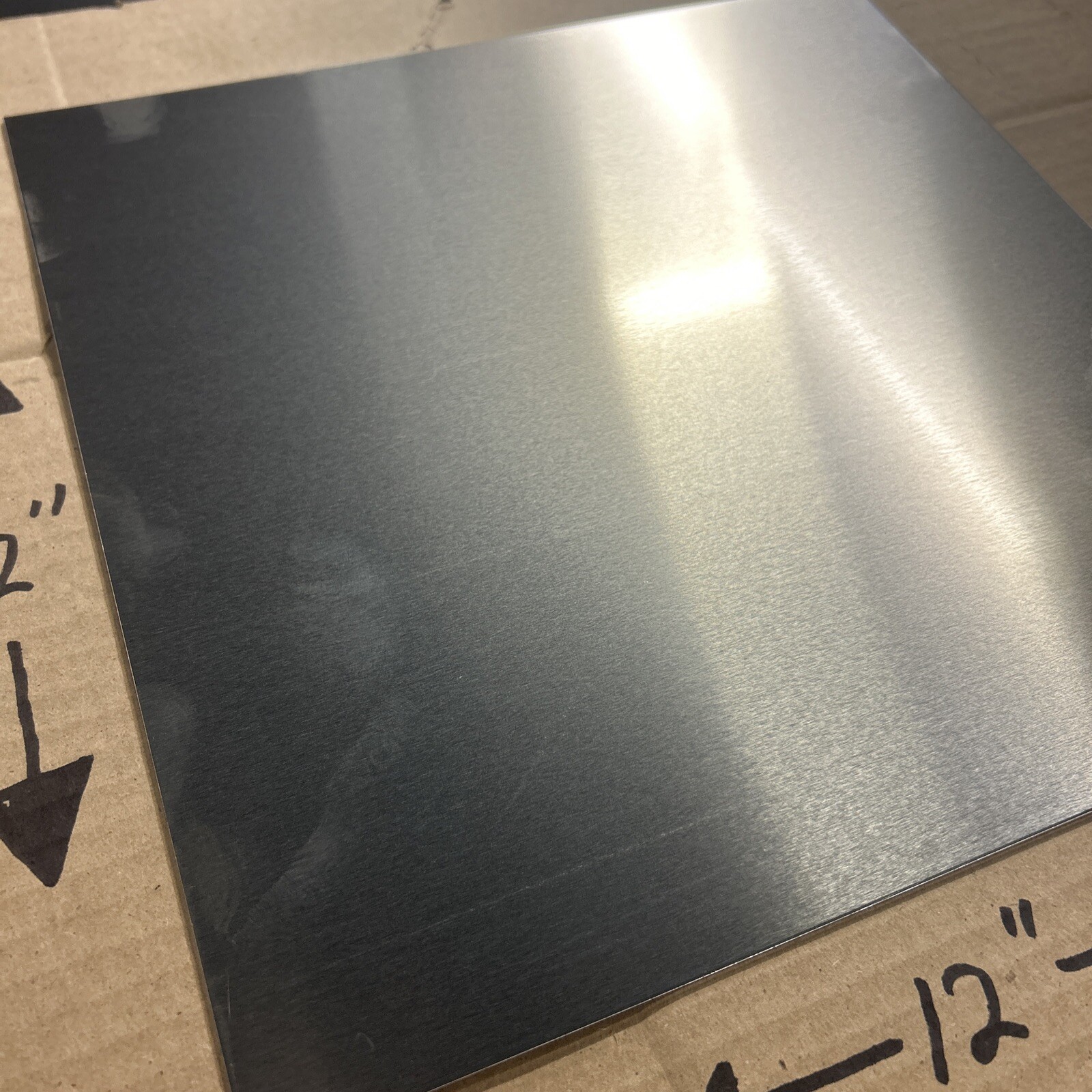 16 Gauge (.060” Thick) Aluminum Sheet 5052 H32 – 12” x 12” – New