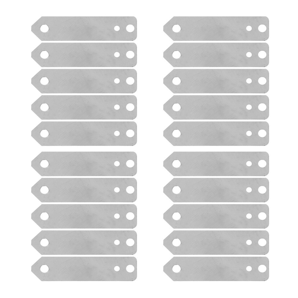 20 Pcs Fruit Battery Experiment Zinc Plate Anode for Electroplating Pool Plates
