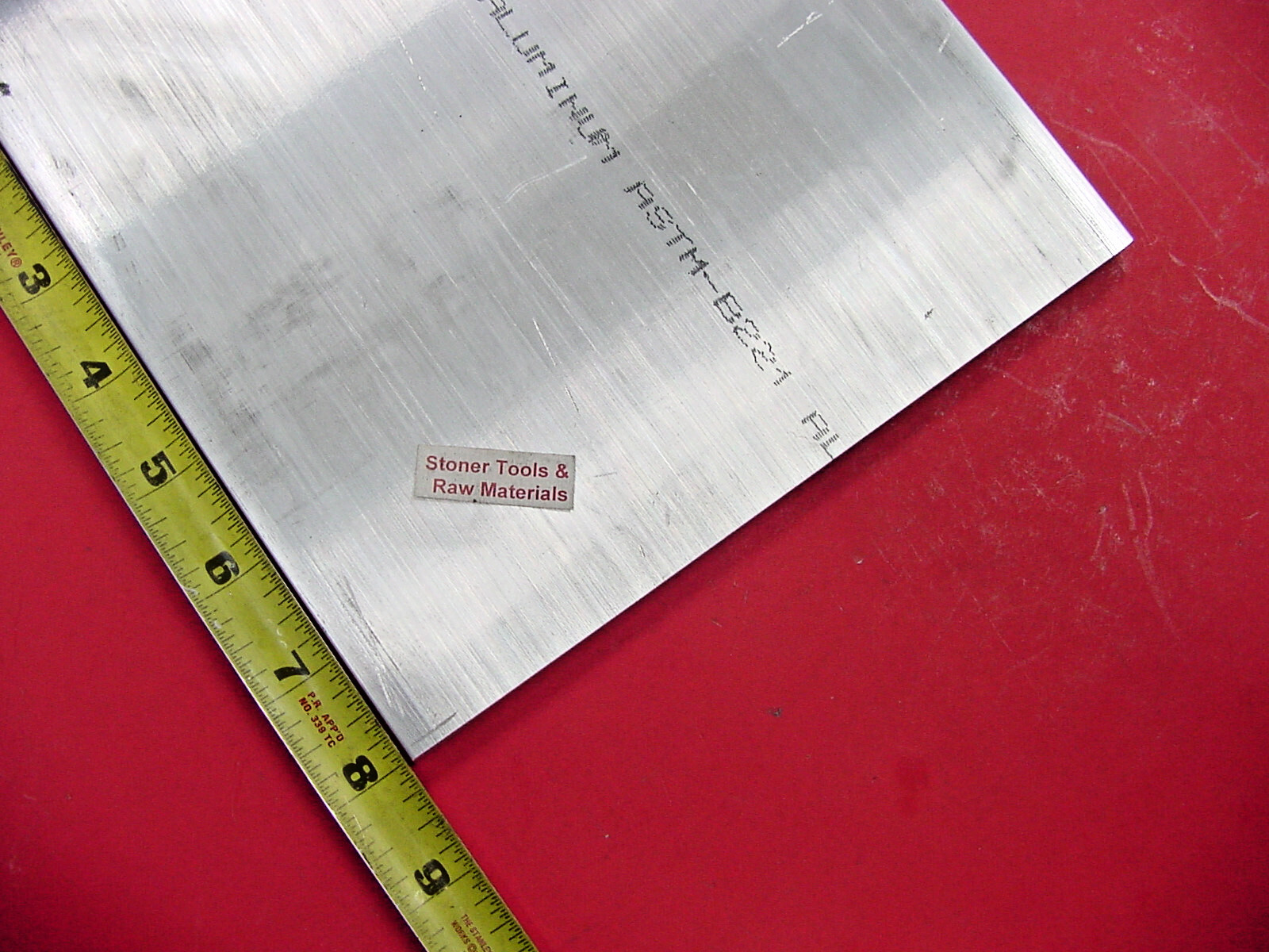 3/16″ x 6″x 8″ ALUMINUM 6061 T6 Extruded Flat Bar Cut New