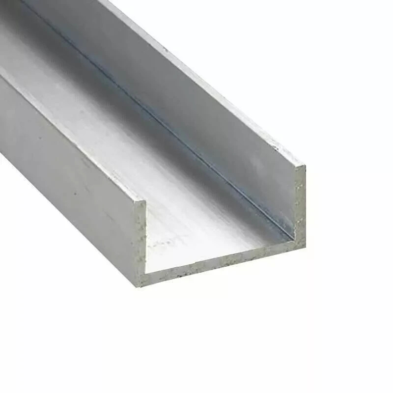 Aluminum U-Channel 8 Feet 1″ Leg x 2″ Base Width x 1-3/4″ Inside x 1/8″ Thick