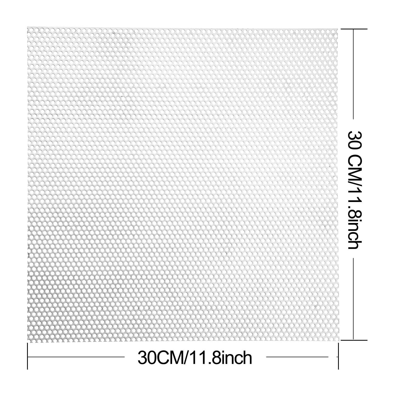Perforated Sheet Stainless Steel Perforated Metal Sheet 11.8 x 11.8 Stainless