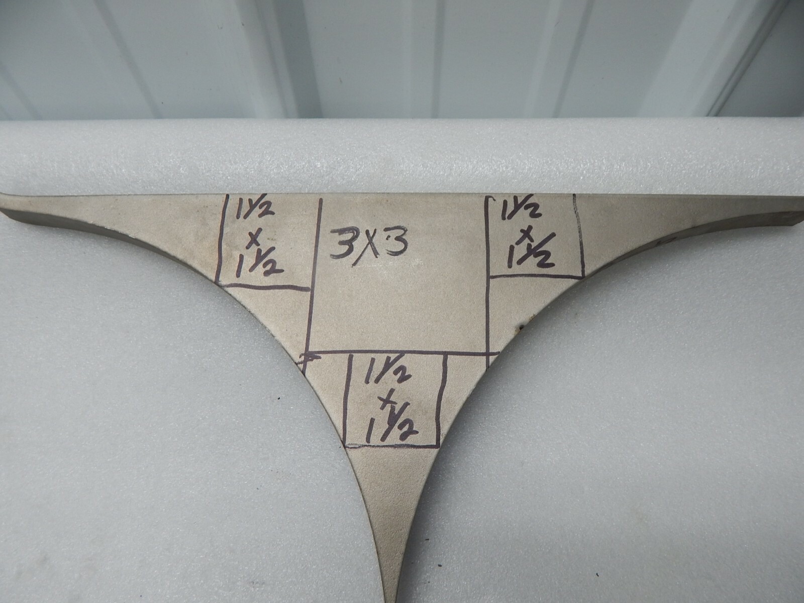 INCONEL 718 3X 3 X .670 or 2 X 4.75 see pic for details Plate Sheet 11/16 ,5/8