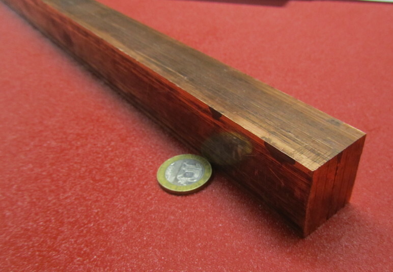 182 Copper Bar 1.0″ Thick x 1 1/4″ Wide x 3 Foot Length