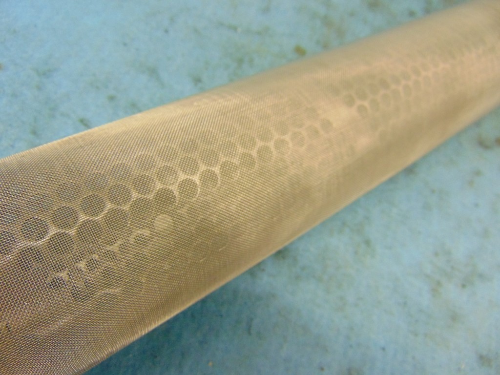 SANICLEAN 316L SS PERF. IN LINE STRAINER 31-1/4″ L X 3″ DIA. 1/4″ HOLES W/MESH