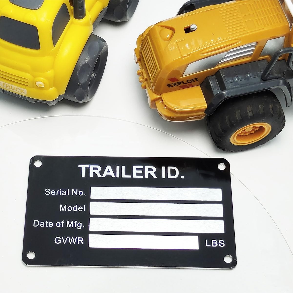 Blank Aluminum ID Plates Metal Identification Plates for Equipment