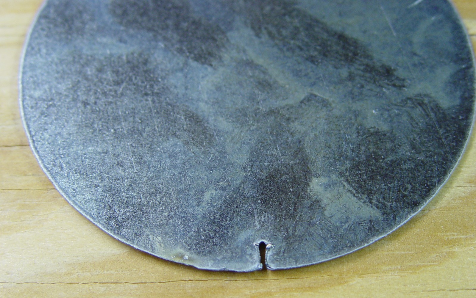 5-pc round galvanized sheet metal disks – 4″ diameter – crafts – hobbies – discs