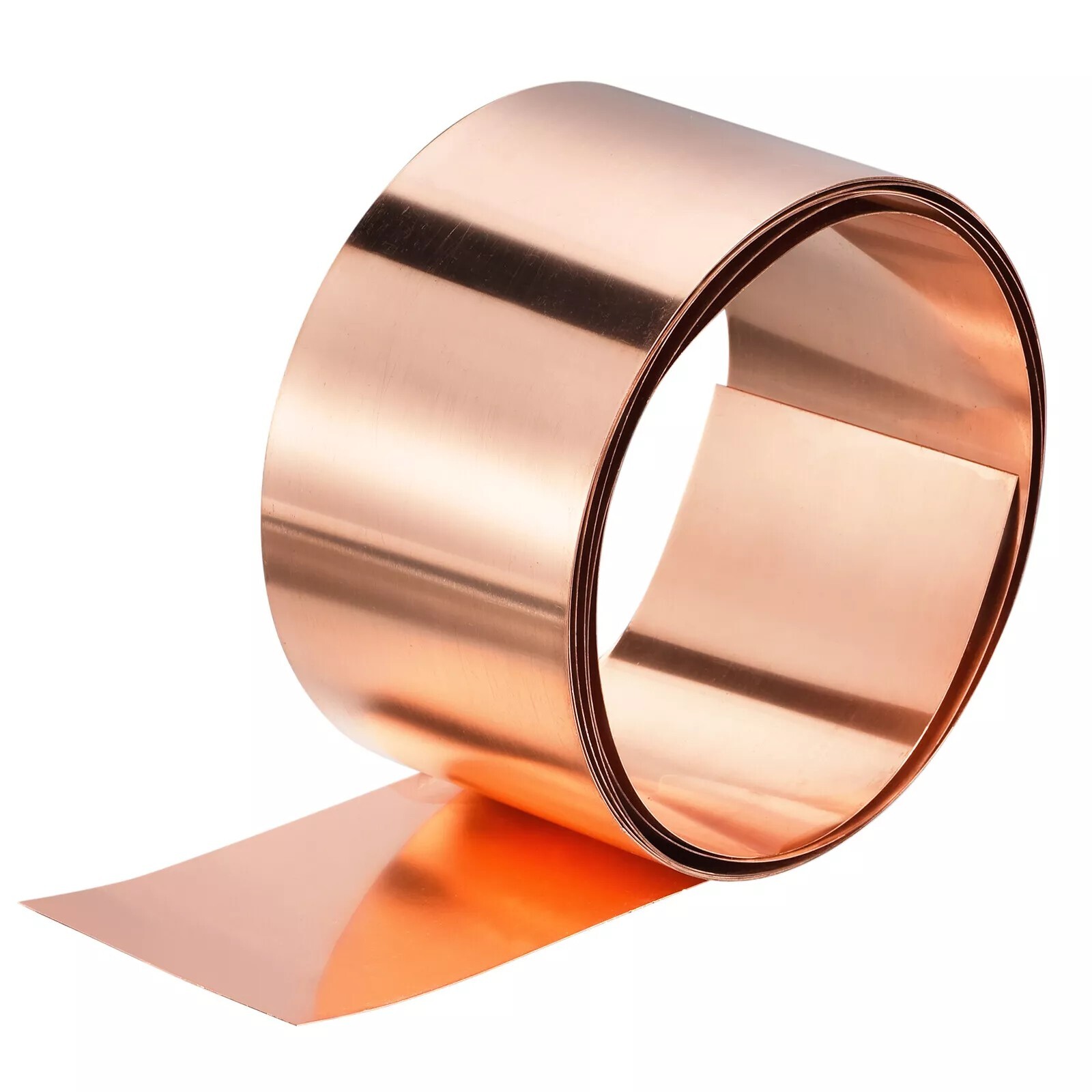 Copper Sheet Roll Pure Copper Flashing Strip Metal Foil Plate 3000x100x0.03mm