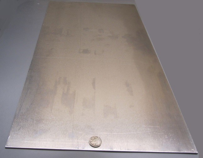 1100 Aluminum Sheet Softened (O) .090″ Thick x 12.0″ Wide x 24.0″ Long