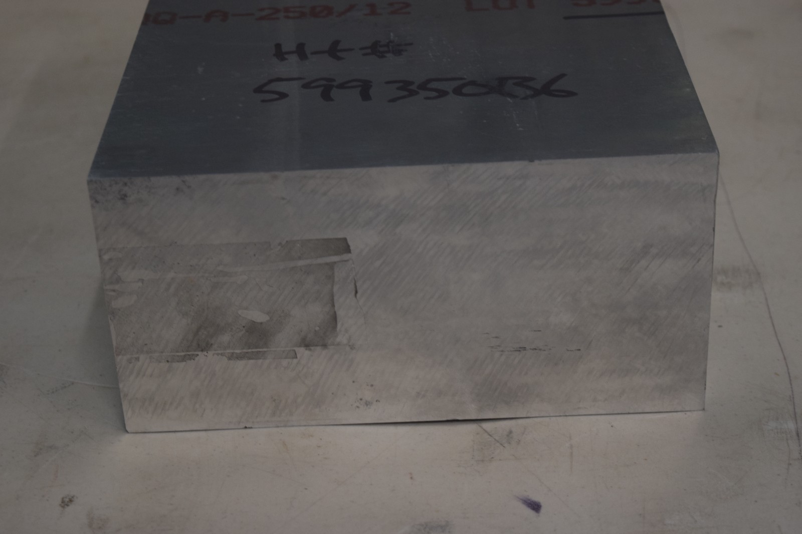 Aluminum Solid Mill Stock Bar 4 1/2″ x 9″ x 11 3/4″ Weighs 48 Pounds 12 ounces