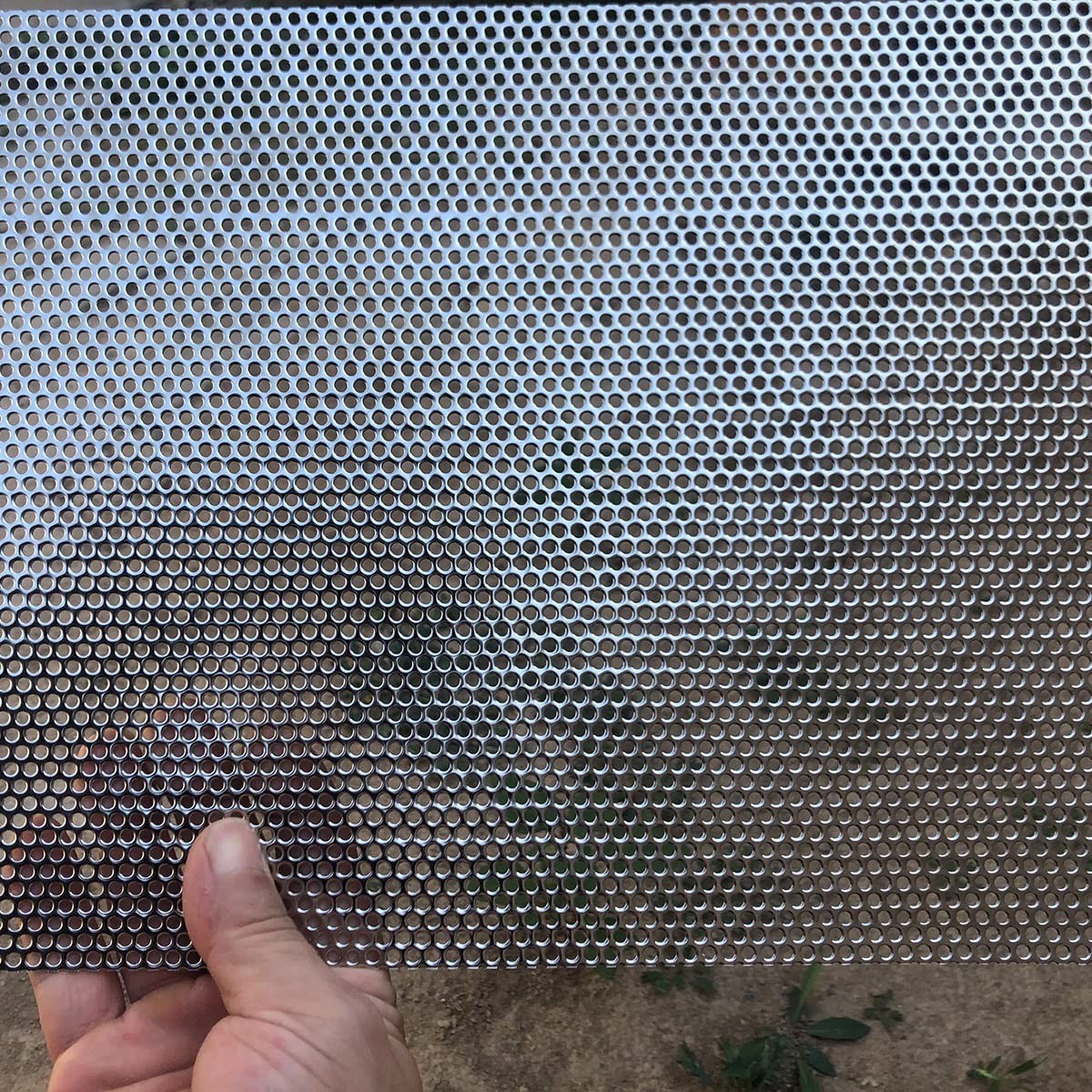 Perforated Stainless Steel Sheet 20GA 19.6″X9.8″ Rectangle