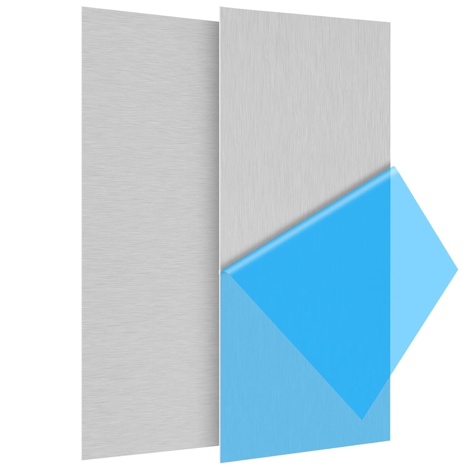 Heat Treatable 2-Pack Aluminum Sheets 6×12 | Smooth Surface Crafting Material