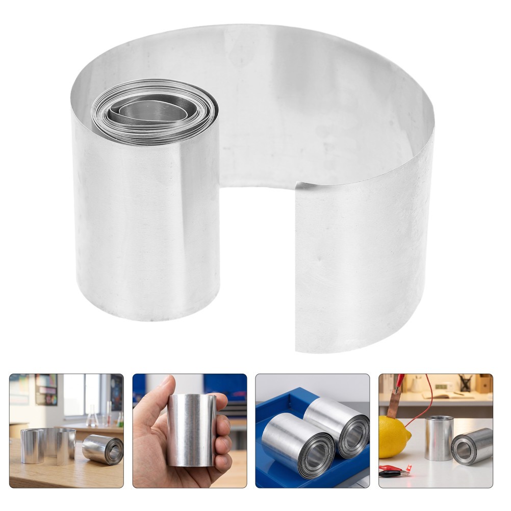 2 Rolls Zinc Electrode Strips – Pure Zinc Anode Sheet for Electroplating –