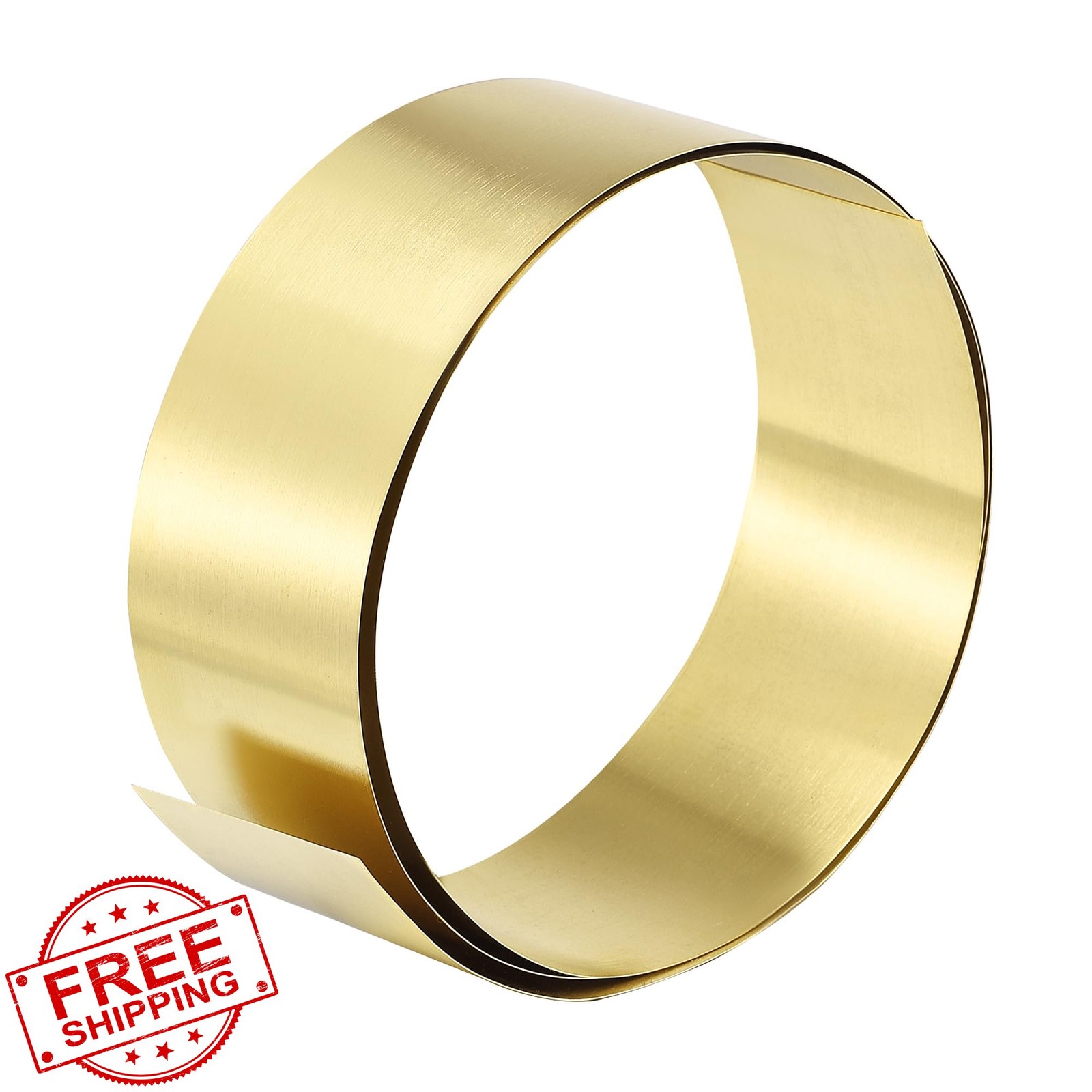 uxcell Brass Sheet Roll 1000x50x0.2mm Metal Foil