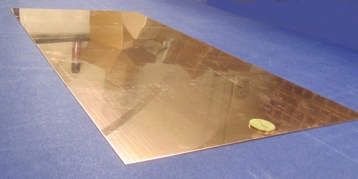 101 Copper Sheet 1/8 to 1/4 Hard .063″ Thick x 12.0″ Wide x 24.0″ Length