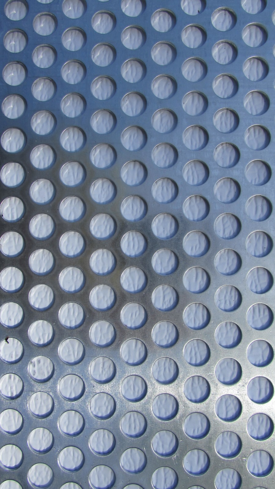 1/2″ HOLE ALUMINUM PERFORATED METAL–11-1/2″ X 11-3/4″