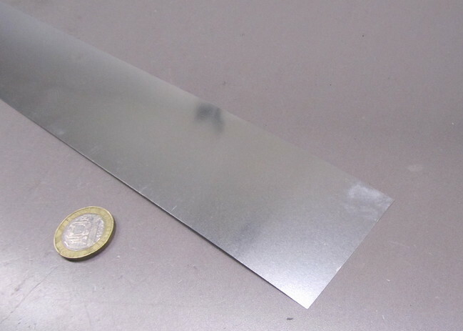 301 Stainless Steel Sheet Shim, .005″ (+/-.0003″) x 2.0″ x 5 Foot Length
