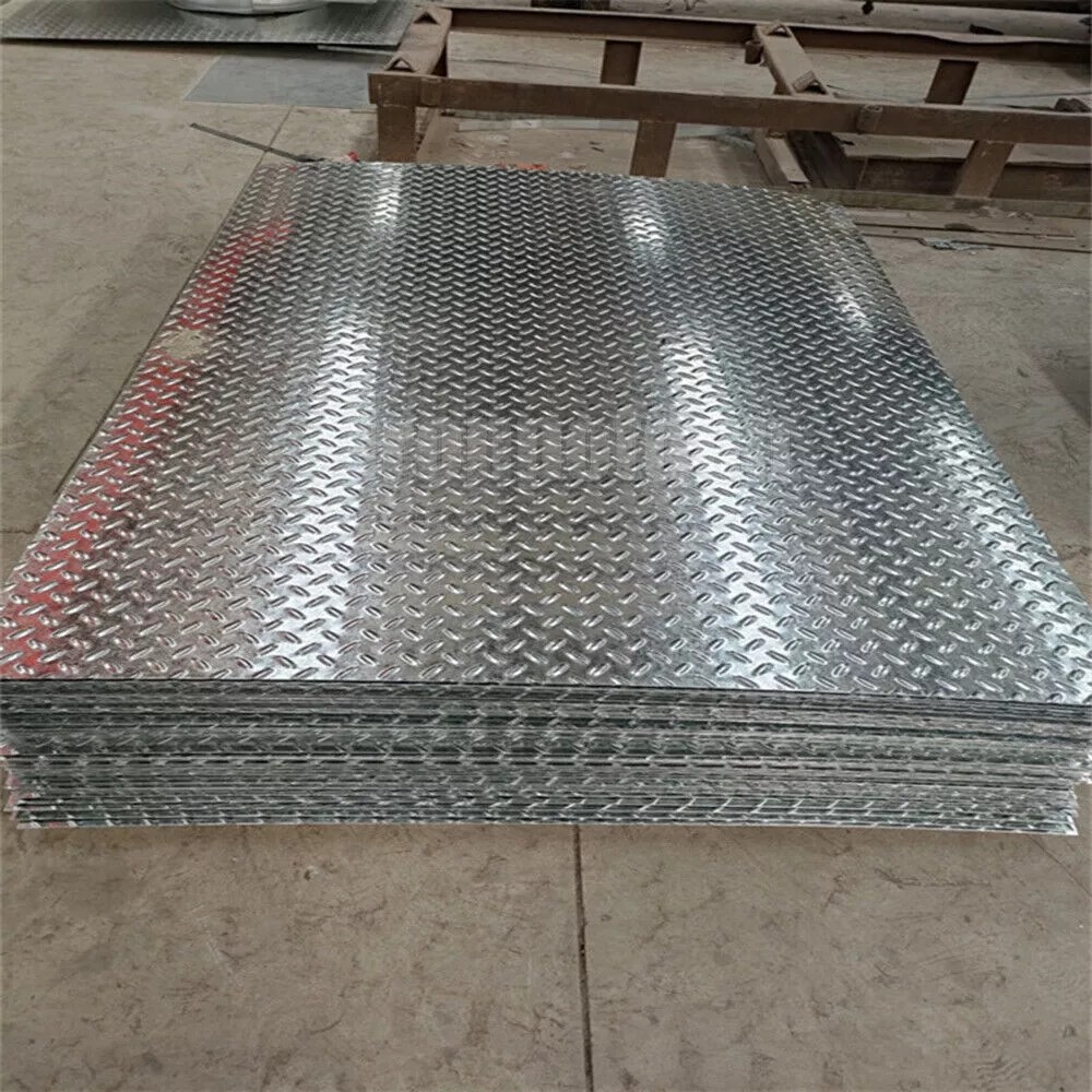 0.04″ Thick Aluminum Diamond Plate Sheet 3003 48″ x 94.5″ -Trailer, RV, Garages