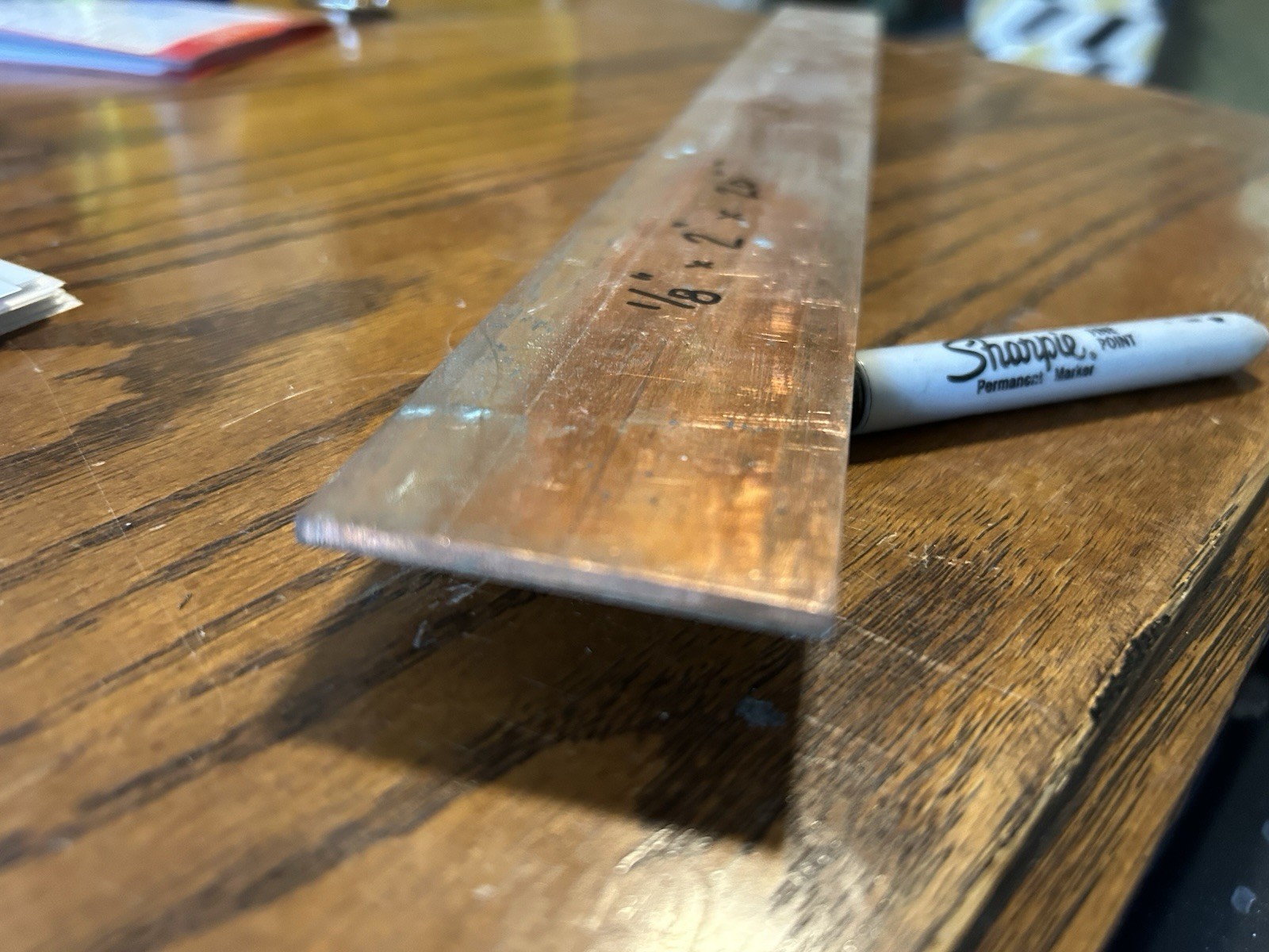 1/8″ x 2″ x 20″ copper Flat Bar