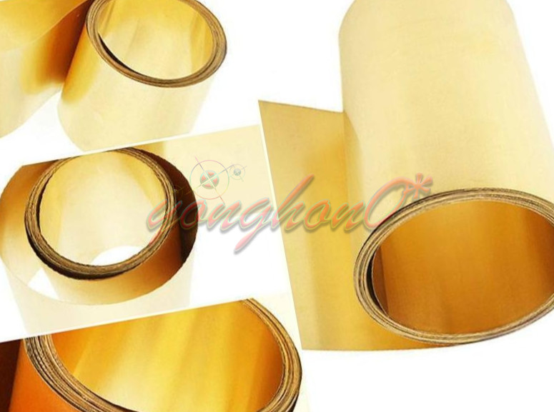 1PCS 0.3MM*300MM*500MM Brass Metal Sheet Plate 98% NEW