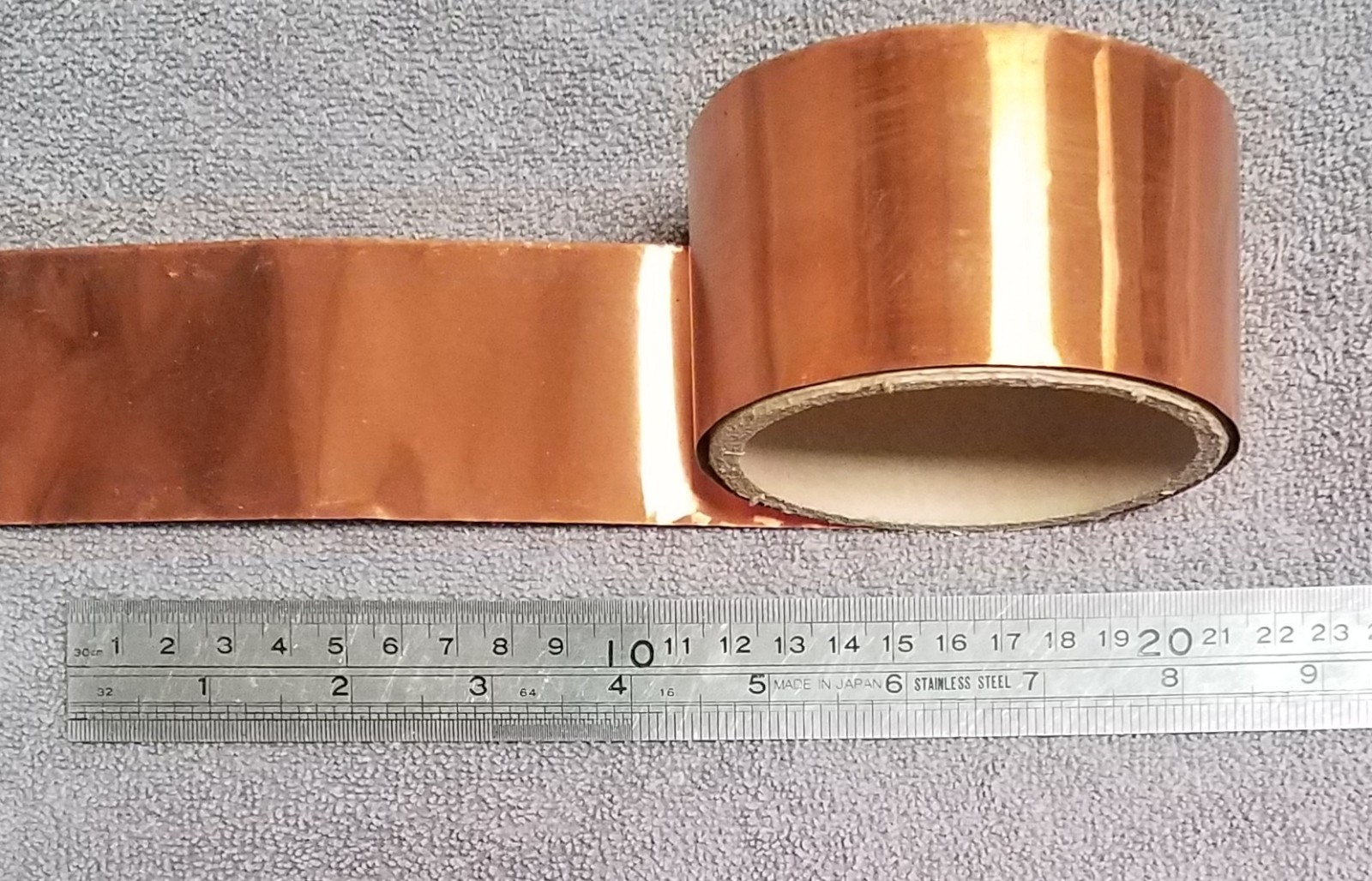 Copper Shim Stock Foil Tape 0.005″ X 2″ X 10′ Roll