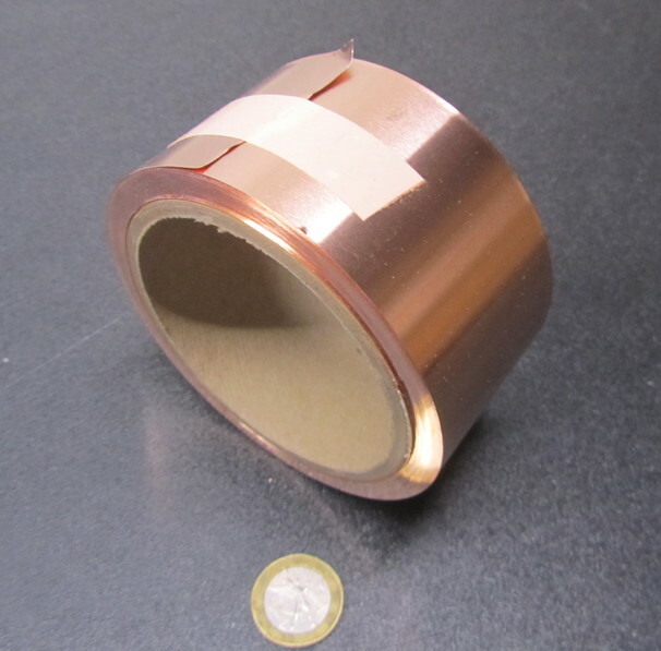 110 Copper Foil Soft Temper .005″ Thick x 2.0″ Wide x 100 Foot Length