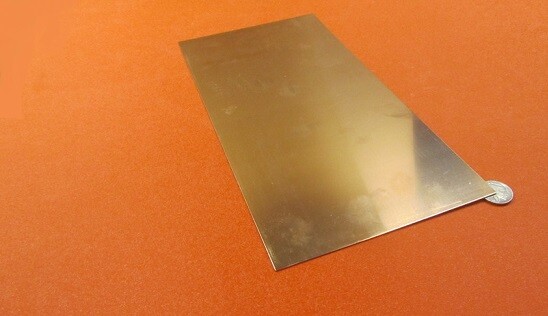 510 Phosphor Bronze Sheet .032″ (+/-.004″) Thick x 6.0″ Wide x 12.0″ Length