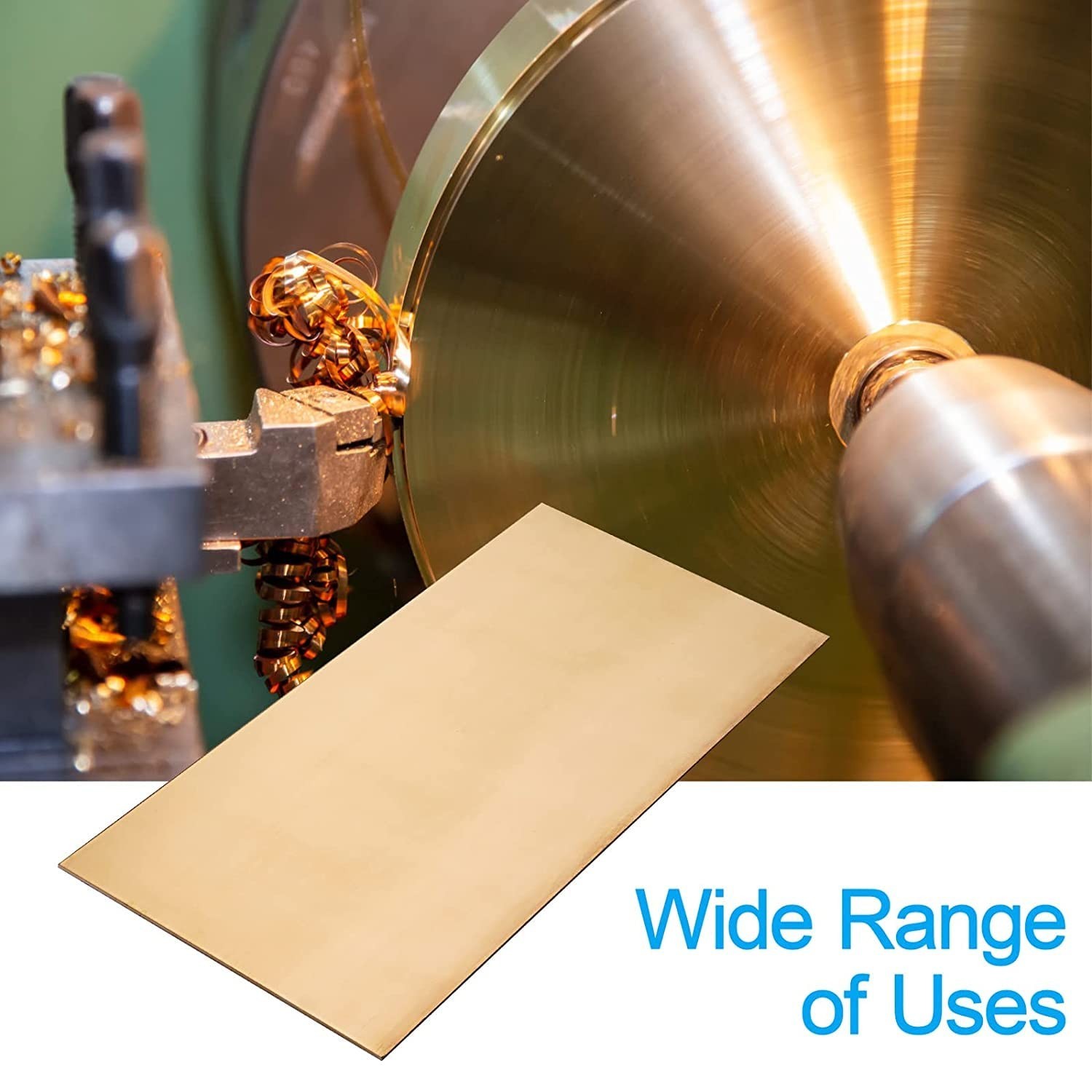 Brass Sheet, Metal Sheets Plates, 12″ Length x 6″ Width x 0.016″ Thickness, 2…