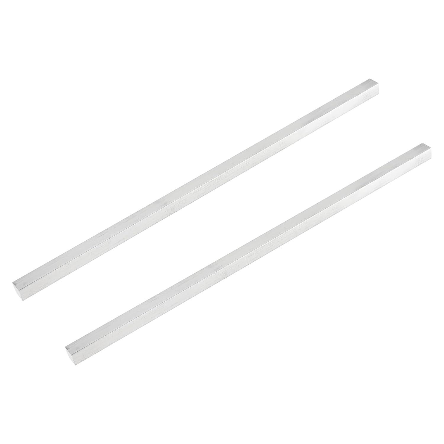 2 Pcs Square Aluminum Flat Bar, 3/8″ (10Mm) Thick X 3/8″ (10Mm) Width X 12″ (305