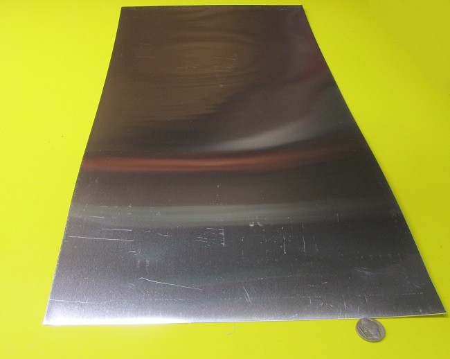 1100 Aluminum Sheet (1/2 Hard- H14) .032″ (1/32″) Thick x 12.0″ Wide x 24.0″