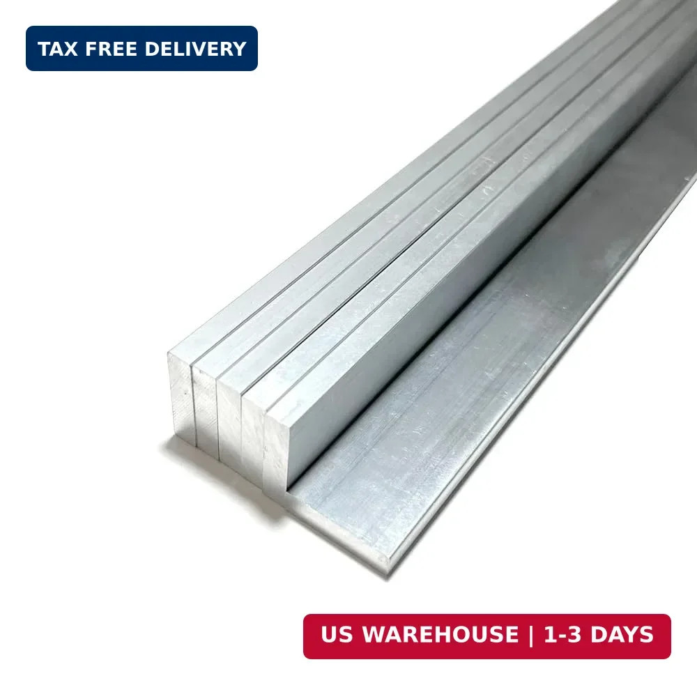 2 Pcs 1/4″ X 1″ Square Aluminum Flat BAR 16″ Long .6061 Aluminium, 6mm X 25mm X