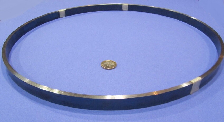 1095 Hard Blue Tempered Spring Steel Shim .008″ Thick x 0.750″ Wide x 1200″ Long