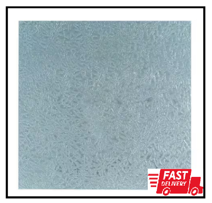 12 In. X 24 In. Leathergrain Aluminum Sheet in Silver