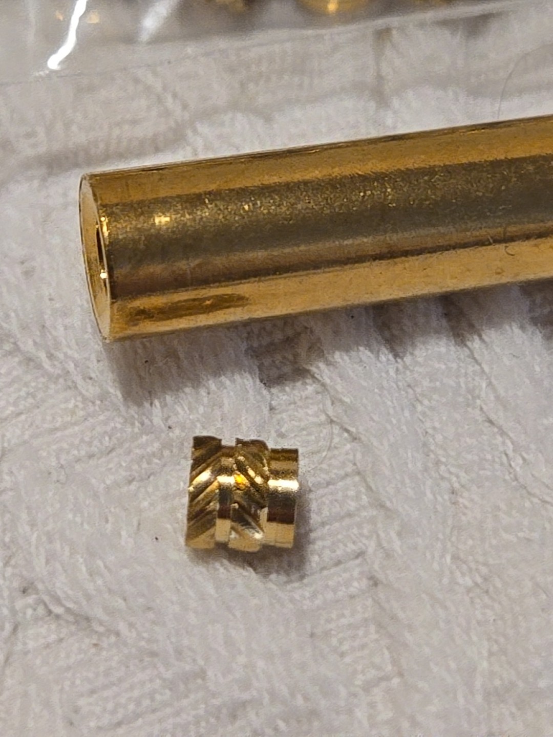 90pcs 3D Printing Brass Nuts, M3x4x5mm Threaded Inserts Heat Set Insert Tip