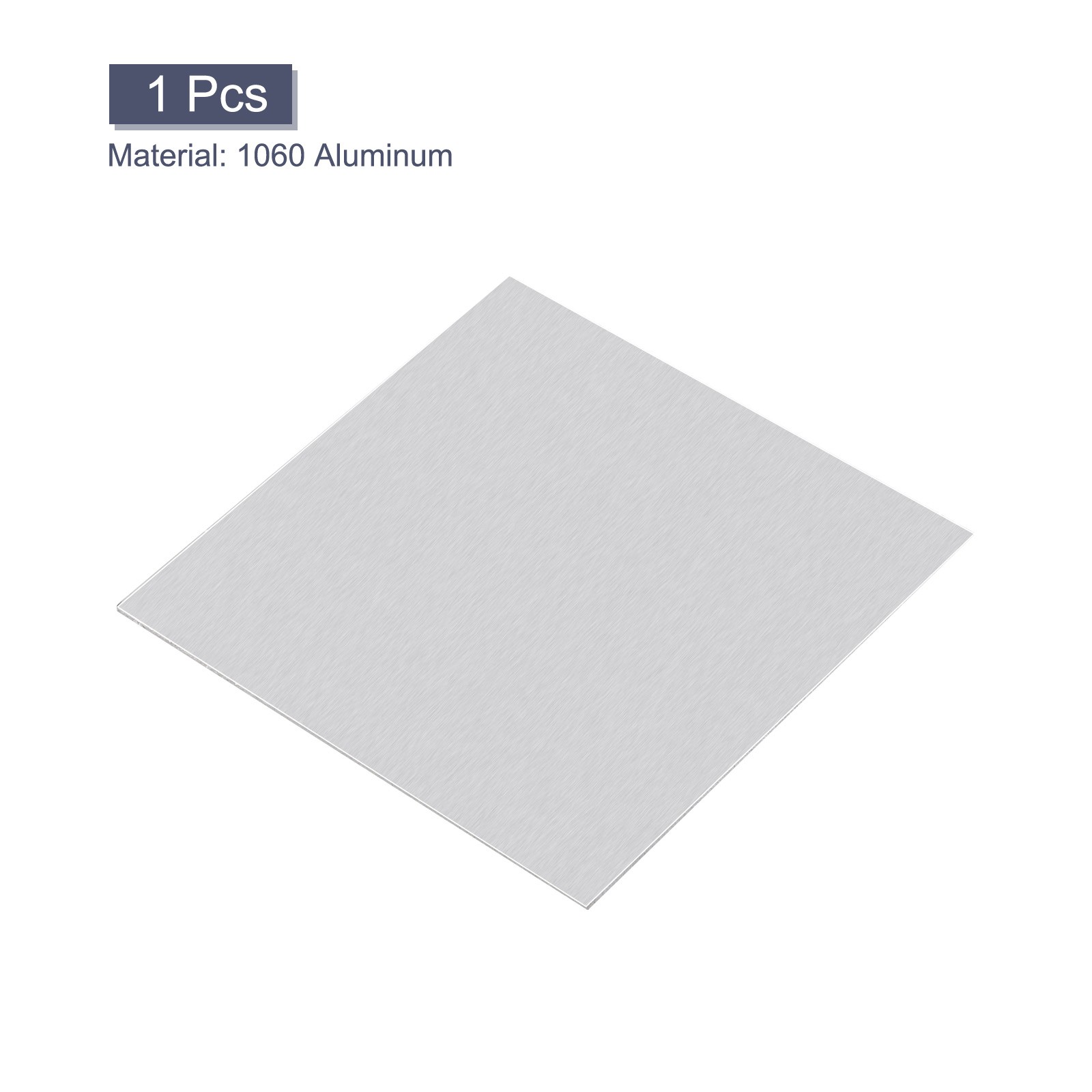 80mm x 80mm x 1mm Rectangle 1060 Aluminum Sheet Flat Metal Plate Stock