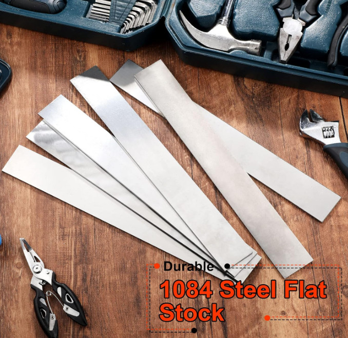 6 Pack 1084 Steel for Knife Making Steel 1/8 x 1-1/2 x 12 1084 Steel Flat