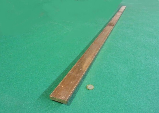 182 Copper Bar 1/2″ Thick x 2.0″ Wide x 3 Foot Length