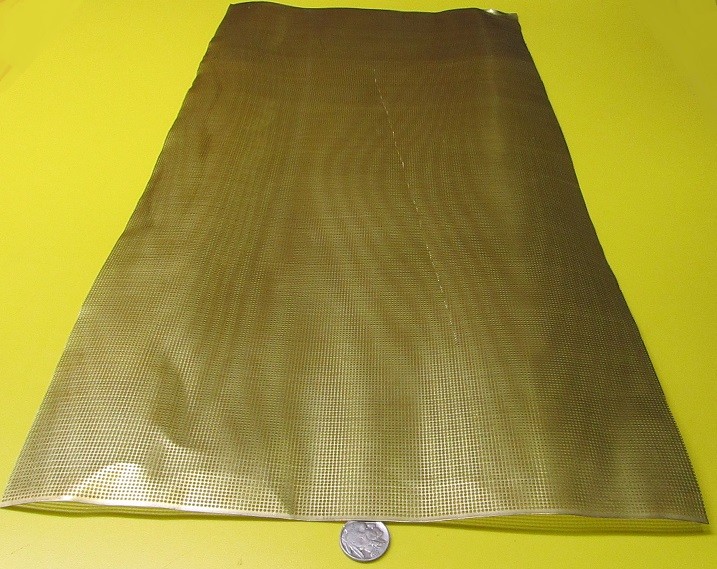 Brass Perforated Extra Thin Sheet, .016″ Thick x 24″ x Per Ft”, .045″ Hole Dia.