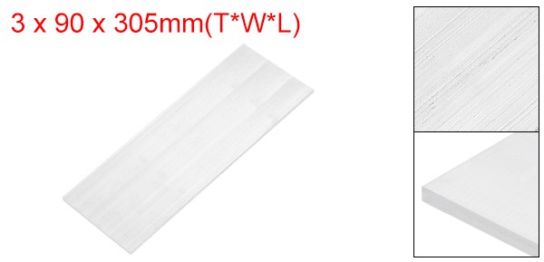 Square 6063 Aluminum Flat Bar, 1/8″ Thickness 3-9/16″ Width 12″ Length