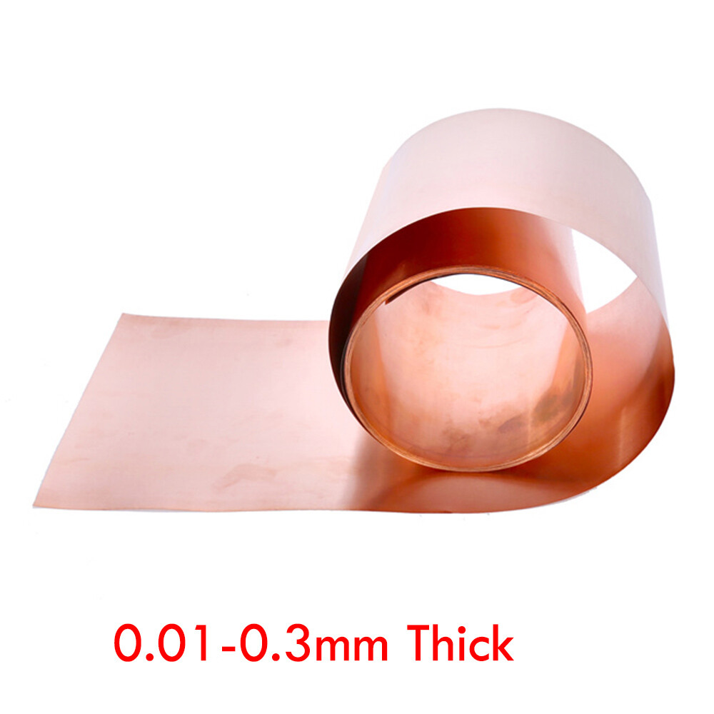 0.02-0.05mm Thick Size 0.1x1m Metal Copper Sheet Plate Guillotine Cut Material