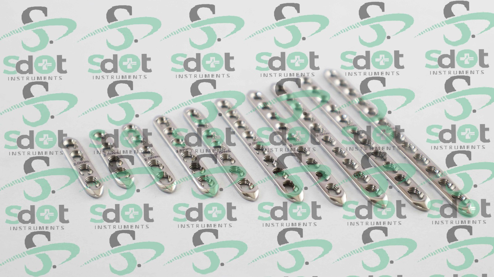 2.0mm (Locking Compression Plate) Plates Mini Fragments 10 PCS 316L Steel By SD