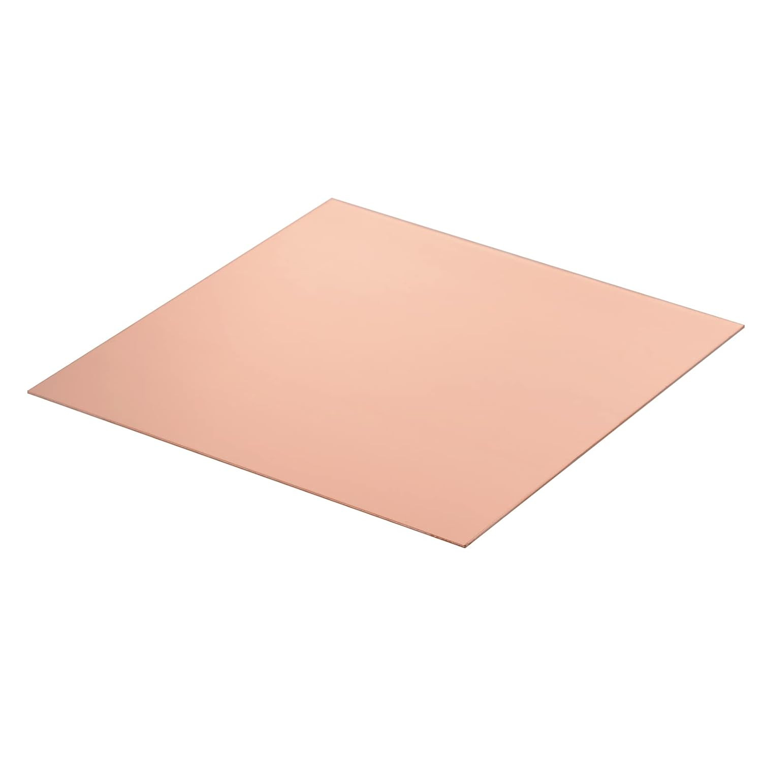 Pure Copper Sheet Plate 6″ X 6″ X 24 Gauge 2Pcs, Cu Metal for Industry Supply, D