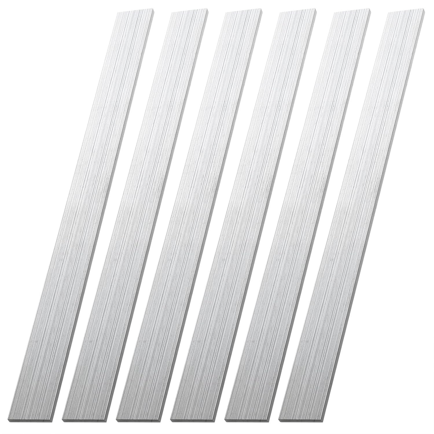 6061 Aluminum Flat Bar 3mm x 25mm 305mm 6 Pieces T6511 Weldable Machinable Mill