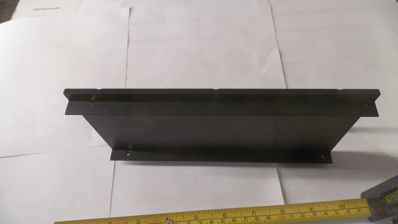 Anodized Aluminum plate, 8-1/2″ x 4-1/4″ x .182 thick
