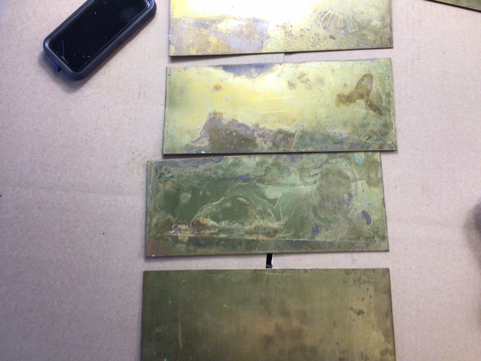 Brass Sheet Stock .063” X 5” X 12”. One Piece