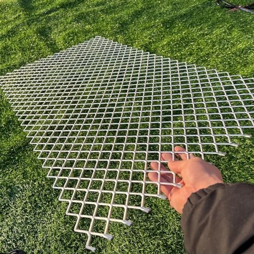 36″x18″ 12 Gauge Aluminum Expanded Metal Sheet – Rhombus Hole, Decorative & Dura