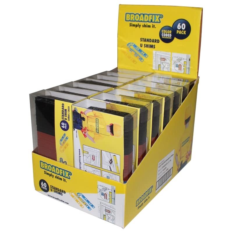 Shim Flat Plastic 60PK Standard U Shims