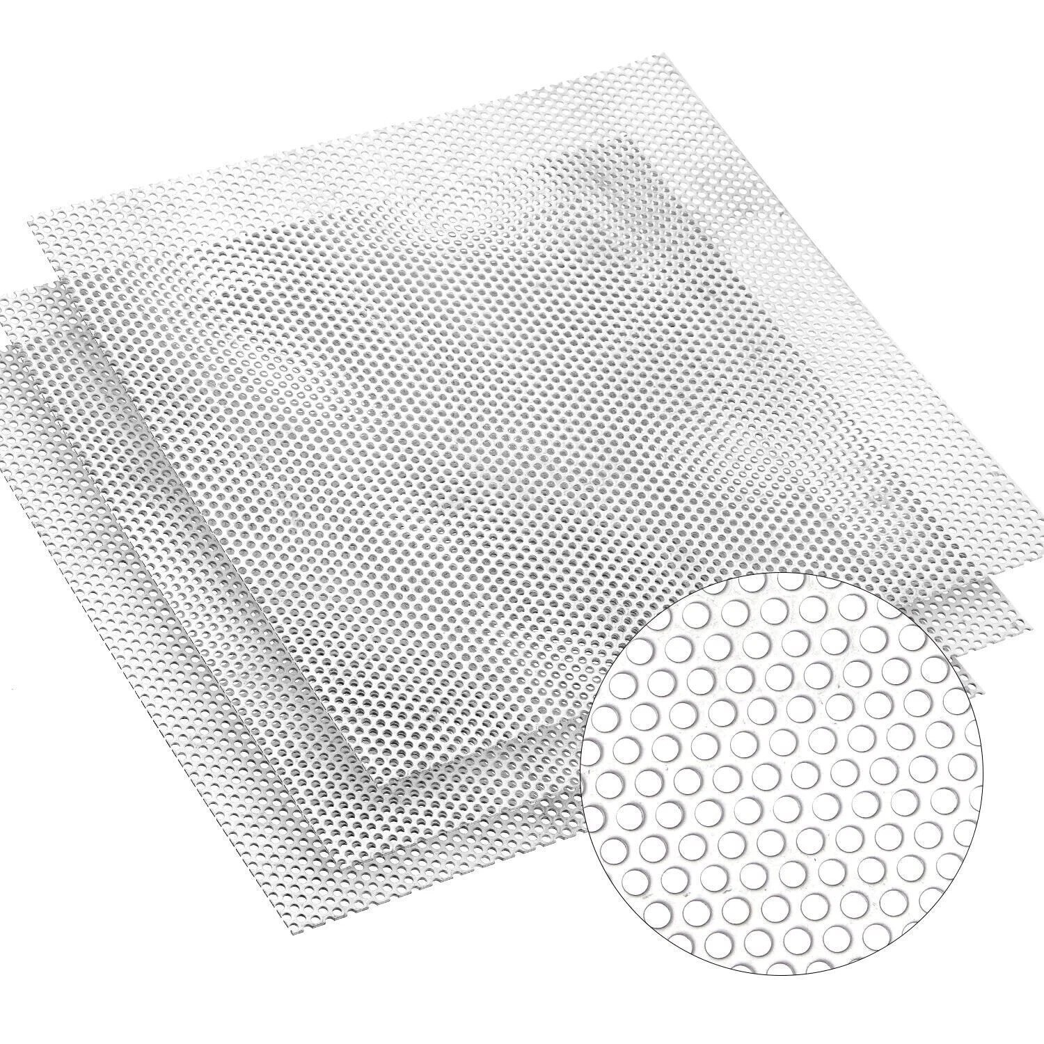 Perforated Sheet Stainless Steel Perforated Metal Sheet 11.8″ x 11.8″ x 0.06″ St
