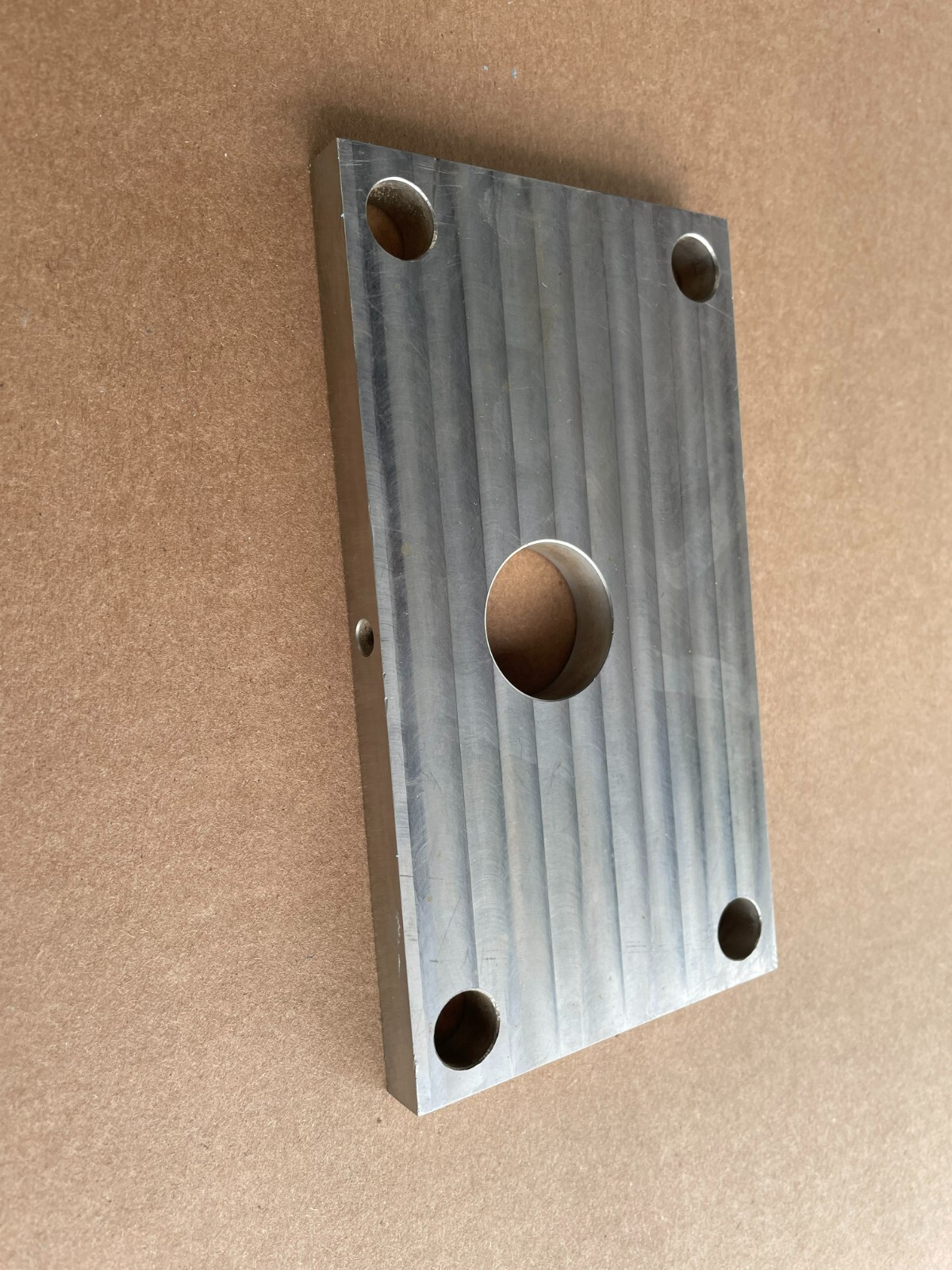 Rectangle Aluminum Block Plate Flat Plate Bar, 5 Holes, 7″ x 4″