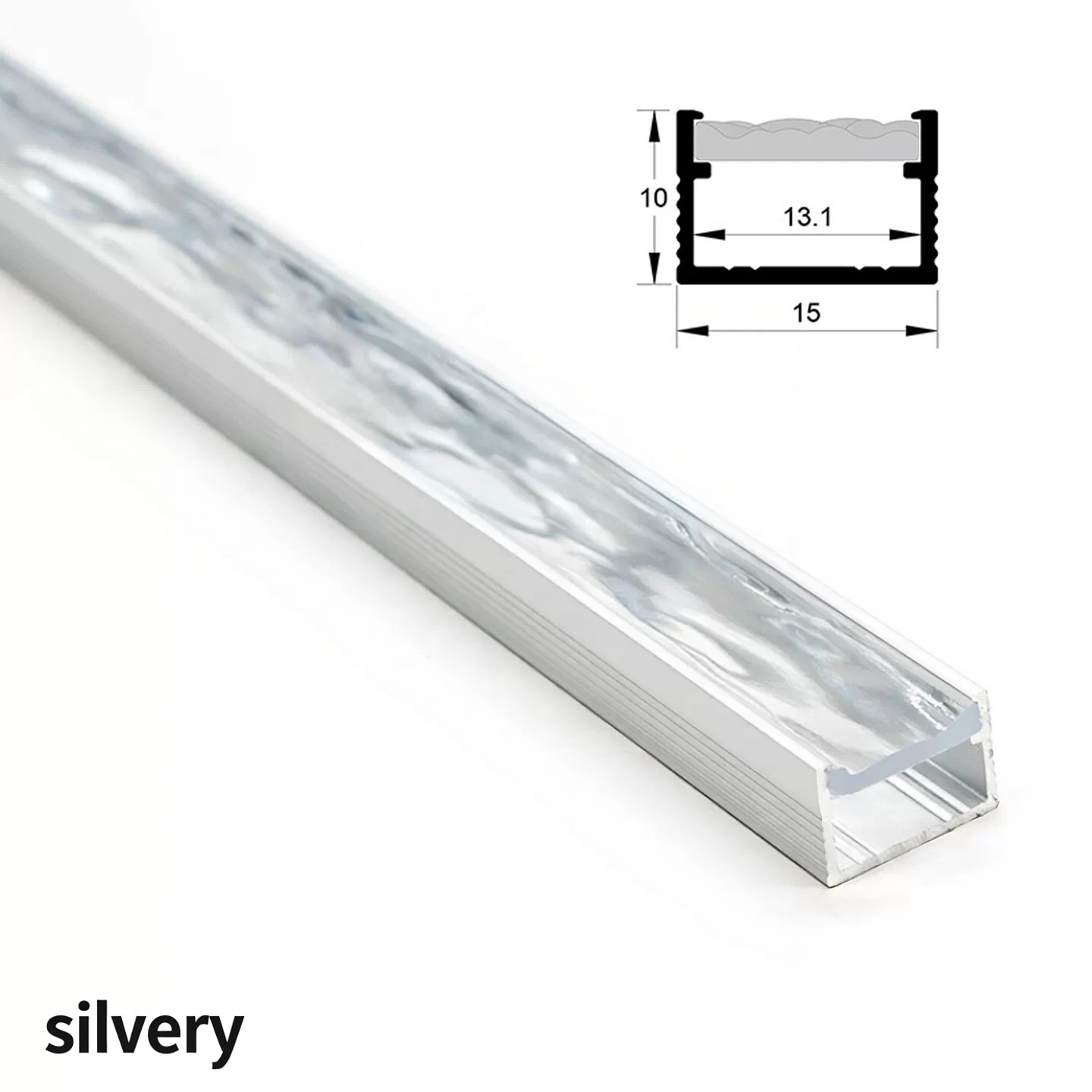 2 Pcs 0.5m Indoor Water Ripple Linear Light Channel Lamp Accessories